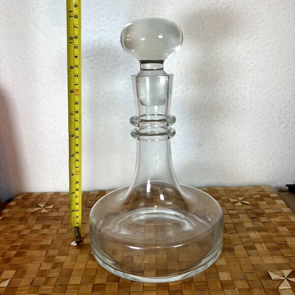 Vintage 70's HOLMEGAARD Glass CARAFE DECANTER Danish Modern Handblown Glass - Picture 9 of 10